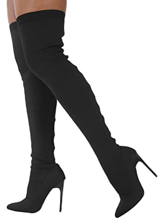 ticticlily Botas Altas Mujer Largas Invierno Ligeras Comodas A Negro 43 EU