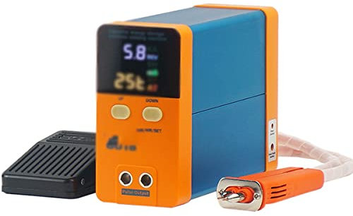 Saldatrice Puntatrice per Batterie Puntatrice a Batteria 11.6 KW Accumulo di Energia del Condensatore Saldatore a Punti Portatile per 18650, 21700 Costruzione di Batterie al Litio