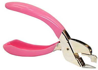 MAGICLULU Hochleistungs Heftklammerentferner Hand Nagelzieher Büroteppich Heftklammerzieher Sicher in Anwendung Pink Für Büro Und Schule