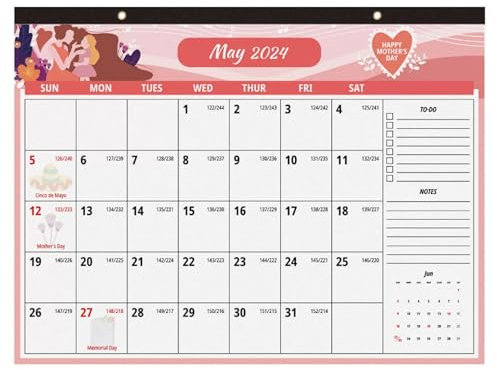 Ideale Kalender Hängender monatlicher Wandkalender von Dezember 2023 bis Dezember 2024. Hellweißer Papierkalender mit großem Raster for das Heimbüro Attraktiver Kalender
