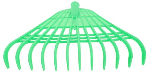 Homoyoyo Gartenrechen aus Grünem Kunststoff mit Multifunktionalem Design und Rechenfunktion für Gartenreinigung und Müllsammlung im Außenbereich