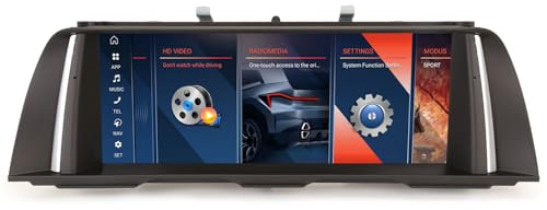 Erisin Qualcomm 8-Core 4 GB+64 GB Android 14 Bilradio GPS Navigator för BMW 5 Series F10 F11 CIC System 10,25 tum IPS-skärm CarPlay Android Auto Bluetooth 5.1 DAB+ WiFi 4G DSP USB iDrive Canbus