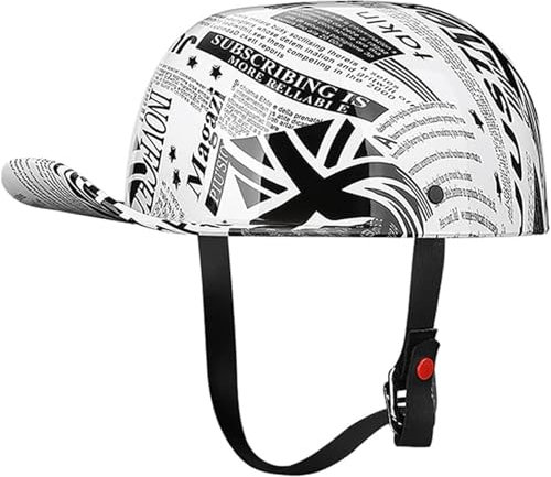 GKCEGHKS Aperto Caschi da Moto Mezzo Casco Scooter Crociera Bicicletta Casco Faccia Aperta retrò Cromwell Caschi Mezzo Elmetto Moto retrò ECE Omologato Casco A Scodella Scooter Motorino