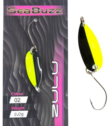 SEABUZZ Mini Barsch & Forellen Spoon Zulu 2g - Forellenköder Barschköder | Angelhaken - Blinker Forelle & Raubfisch Angeln Köder - Sport Fischköder - Kunstköder - Wobbler – Angelzubehör