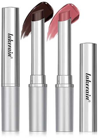 Hydrating Honey Lipstick Set, 2PC Black & Pink Moisture Shine Tinted Lip Balm For Dry Lips, Hydrating Lipstick Nourishing Lip Plumping Enhance Natural Color, Creamy Formula (Black & Pink)