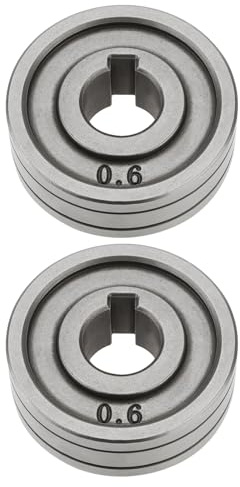 YINETTECH 2 Stück 30 mm Drahtmaschinenzufuhr-Antriebsrollen, kompatibel mit MIG, kompatibel mit MAG-Schweißgeräten, Teilen (0,6 mm/0,8 mm V-Nut)