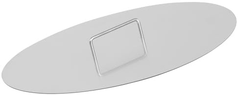 BBQ-Toro eldskål i rostfritt stål lock för Ø 70 cm eldskålar | Silver | Lock för eldskål | Täckplatta med handtag, eldskålslock, lock för eldskål