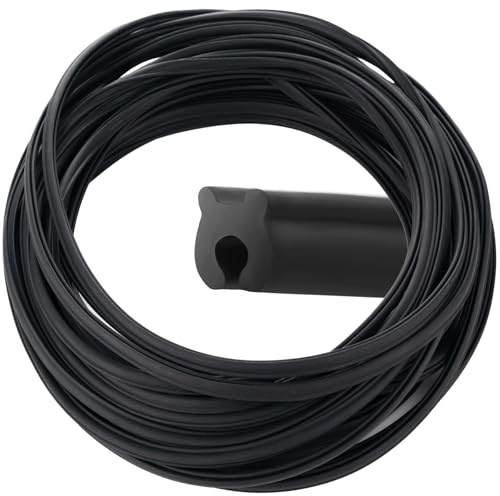 ELEKEE 18m Universal Greenhouse Sealing Strip - Rubber Glazing Seal for Glass Panels | Suitable for Halls, Vitavia, AGL, Gardman Greenhouses