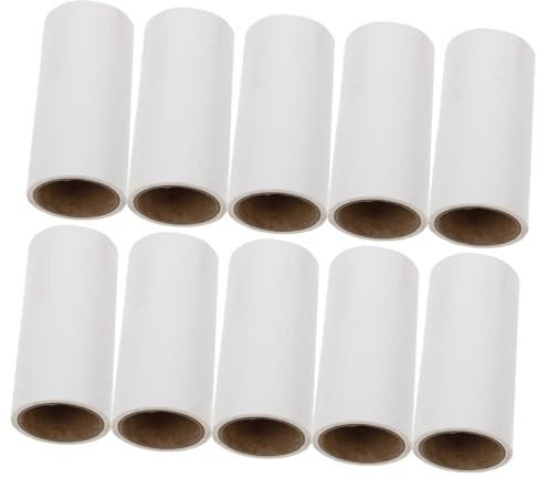 WOONEKY 10pcs Lint Roller Refill Sticky Pet Hair Remover for Efficient Dust Cleaning Durable Adhesive Tape for Home Use and Pet Grooming