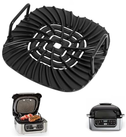 Griglia e paraschizzi di ricambio per Ninja AG301UK Foodi, griglia antiaderente e paraschizzi in acciaio inox, accessori per friggitrice ad aria per Ninja Foodi (griglia griglia)