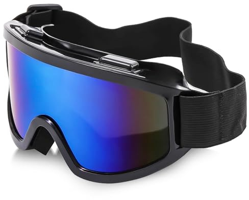 Gizmolet Motocross Brille, UV Skibrille Motorradbrille, Mtb Brille Dirt Bike Road ATV Cross Brille, Anti-Scratch, Winddichte Staubdichte Motocross-Brille für Herren Damen Jugend, Schwarz-bunt