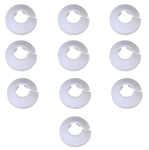 Plumbing Cover Plates 100 PCS Radiators Pipe Rosettes Heating Covers Designs For Easy Installation(43MM)