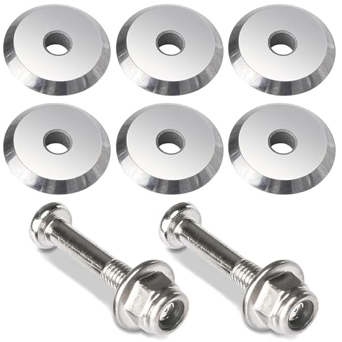 12mm Tile Cutter Scoring Wheel 14A, 3mm Thickness, for Sigma Pull Handle Tile Cutters, Alloy Manual Tile Cutting Wheel for Ceramic Tile, Ceramics, Porcelain, Glass 6 pcs