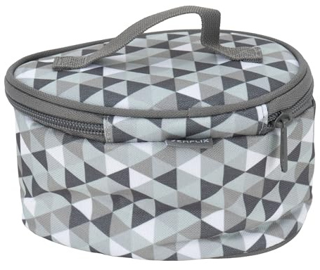 SEMPLIX Soft-Reisebügeleisentasche Diamond – kompakte, gepolsterte Schutztasche für Mini-Reisebügeleisen, ideal für Reisen, Nähkurse & Aufbewahrung (Gray)
