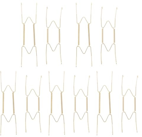 Levemolo Support pour Assiette Décorative Métallique à Ressort, Lot de 10 Pièces, Crochets Suspendus pour Galeries, Bureaux et Salons