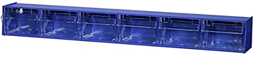 Allit 464440 Klappkasten-Magazin VarioPlus ProFlip 6 (B x H x T) 600 x 115 x 95mm Blau, Transparent 1St.