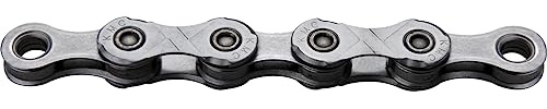 KMC X12 Chain 12-Speed | Mountain Bike/Road/Gravel | Shimano & Campagnolo Compatible | 126 Links, Missing Link Included | Silver