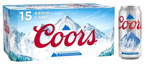 Coors Lager Beer 15 x 440 ml (cans)