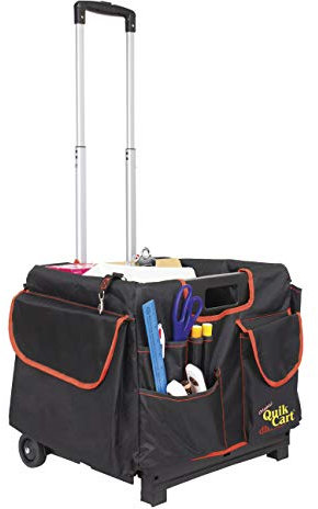 dbest products Quik Cart Pockets Bundle Caddy Organizer Lehrer Tragetasche Rollkiste Mobile Werkzeug Aufbewahrung Stoffbezug Tasche schwarz