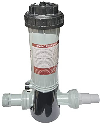 Happy Above Ground Swimming Pool Inline Chlorine Feeder Pools Dosing Dose Automatic for 200g or 20g tablets