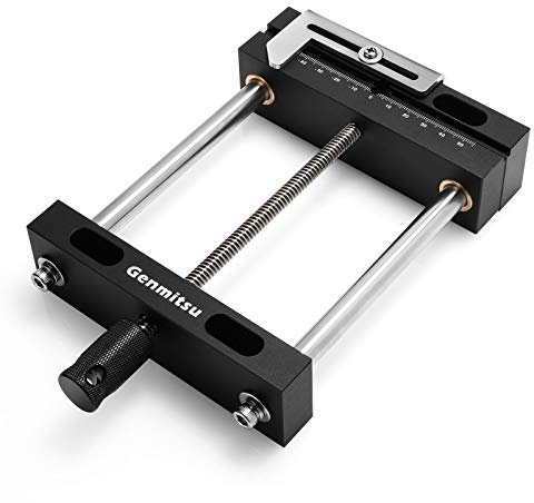 Genmitsu Morsa da banco in alluminio per tavolo da lavoro fai da te, per CNC 3018-PRO/PROVer/PROVer Mach 3/MX3/PROVER XL 4030, 25,9 x 14 x 4,1 cm, gamma di serraggio 0-115 mm