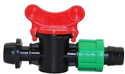 Raccordi per Tubi Flessibili perdite 2 Pezzi da 13 mm a 15mm Valvola di Bypass per irrigazione a gocciolamento con Serratura Anello in Gomma spinato Giardino Irrigazione Waterstop Hose Switch