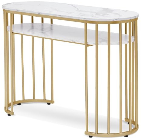 BarberPub Manicure Nail Table Marbling Texture Salon Nail Desk Home Spa Beauty Stylist Equipment 2400