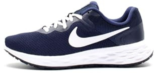Nike Revolution 6, Zapatillas de Gimnasia Hombre, Midnight Navy White Obsidian Ashen Slate, 45 EU