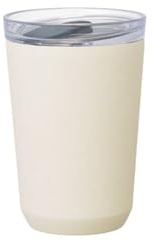 KINTO 20441 To-Go Trinkglas, 360 ml, Stopfen, Weiß