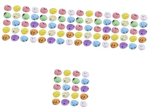 Lurrose 1000 STK Osterschaumeier Schaumeier-Requisite künstliches Osterei Mini Spielzeug Blumengirlande Ostern dekoratives Ei Ostereier selber Machen Stelle Kranz Füllstoff Kunsthandwerk