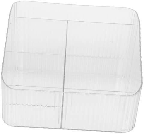 Amosfun Schreibtisch-organizer Aus Acryl Mit Separaten Fächern Für Stifthalter Aufbewahrungsbox Für Büro Und Zuhause Kleinigkeitenhalter Mit Fächern Für Make-up Und Utensilien