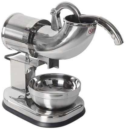 FURLOU Tritaghiaccio Elettrico, tritaghiaccio Commerciale in Acciaio Inossidabile pressato a Mano, Macchina Professionale per Creare Coni di Neve, per Cocktail, Gelati, frullati, succhi Freddi