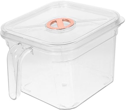 Sosoport Unzerbrechliches Transparentes Aquarium Mit Deckel Und Griff Für Betta Und Goldfische Kleiner Dekorativer Desktop-fischtank Für Bücherregale Und Schreibtische