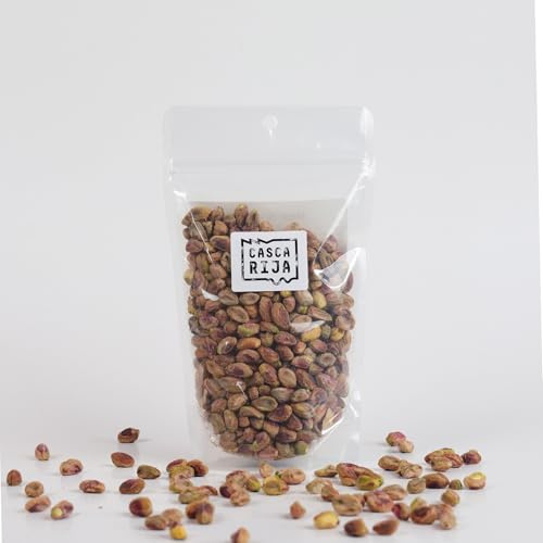 CASCA RIJA: Pistachos Con Piel Naturales 250g | Sin Aceite, Sin Conservantes y Sin Sal Añadido | 100% Natural, Vegano