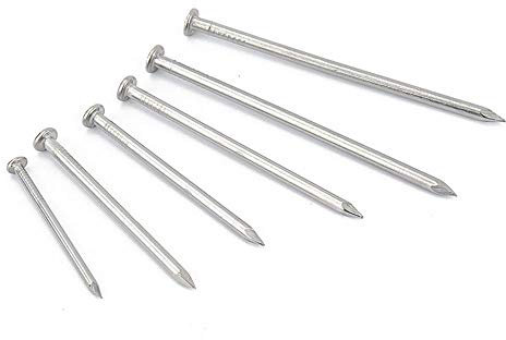 VDLLQYN, 20PCS 304 Stainless Steel Nails, Steel Nails, Woodworking Nails, Wood Cement Staples, Long Nails,Nails(3.0 Inch 75mm)