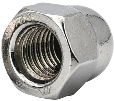 Rimmean 1/2/5 Stück Eichel-Hutmutter, metrisches Feingewinde, M8, M10, M12, M14, M16, Edelstahl, Sechskant-Kuppel-Hutmutter, Blindmuttern(M10x1.0 5pcs)