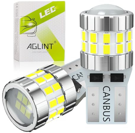 AGLINT T10 LED Lampadina CANBUS W5W 194 501 168 12V 24V Estremamente Luminosa 30SMD per Auto Posizione Luci Interne Lampade Mappa Cortesia Cupola Segnal Targa Luce 6500K Bianco