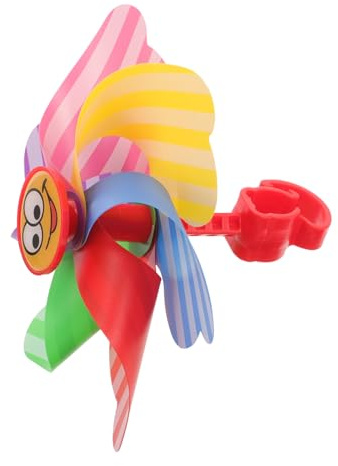 Anneome Dekoratives Drehbares Windrad für Kinderfahrräder und Roller | Kunststoffausführung, Blumenform mit Pinwheel Design, als Fahrraddeko für Kinder