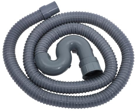 Lurrose Tuyau D'Évacuation Lave-Vaisselle 2 M Tuyau Souple Évacuation Évier Raccord Pour Lavabo Installation Facile Avec Boucle Pour Évacuation Des Eaux Usées En Cuisine