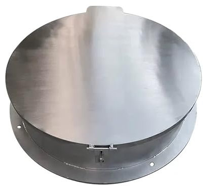 Couvercle de Regard en Acier Inoxydable avec Serrure, couvercles et Cadre de puits de Fosse septique Ronds, Couvercle d'inspection en métal boulonné pour allée de Jardin extérieur (20 cm/8 p