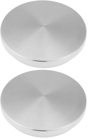 Be In Your Mind 2Pcs Balcony Railing Pipe Plug Cap 304 Stainless Steel for Round Tube 42.4mm Wall Thickness 2mm Railing Column