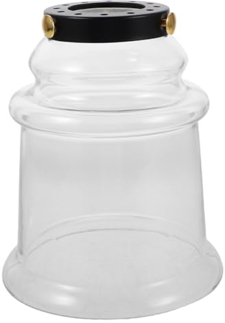 MAGICLULU Abat-jour Cloche Verre Transparent De Remplacement Pour Luminaires Suspendus Caches Éclairage Vintage Pour Espaces Commerciaux Et Décoration Intérieure