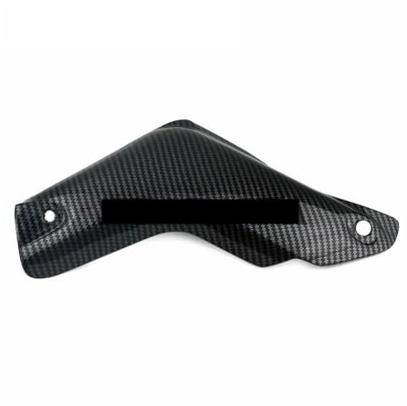 Naked Spoiler anteriore Aerodinamico Per CBR1000RR 2004 2005 2006 2007 Calotta protettiva per scarico moto ABS Vernice al carbonio Copertura scudo termico per scarico Carenatura