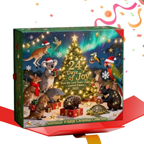 Calendario Animal Para La Cuenta Regresiva De Navidad | Ornamento Koala 2D 24 Días,Calendario De Cuenta Regresiva Para Navidad | Para niños niñas familia vacaciones aula oficina pared arbr