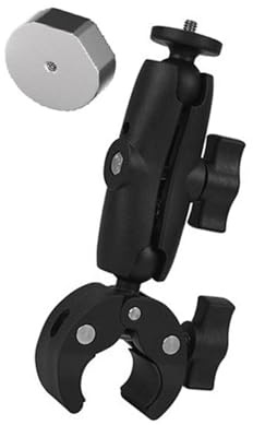 Support réglable en aluminium à double tête sphérique pour antenne parabolique, remorque, bateau, installation de poteaux à double tête sphérique