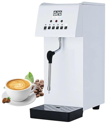Schiumatore per il latte, schiumatore per il latte commerciale, schiumatore elettrico per il latte, macchina per schiumare il latte a vapore elettrico, capacità 6 litri e riscaldamento effic