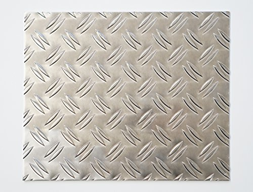 bestell-dein-Blech Metall Aluminium Riffelblech duett 2,5/4,0 mm stark - Tränenblech/Warzenblech Zuschnitt aus Alu Blech geriffelt walzblank natur Zuschnitt nach Maß Größe: 70 x 100 cm (700 x 1000 mm)