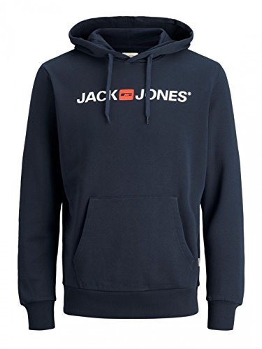 JACK & JONES Sweat à Capuche Sweat à Capuche Logo Navy Blazer XL Navy Blazer XL