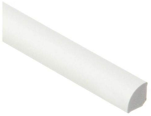 TMW Profiles 18mm uPVC Quadrant Trim - White- Gap-Filling Edge for Windows & Doors – Neat Finish, 1m Long (White)