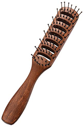 PERFEHAIR Vented Hair Brush for Blow Drying, Men's Vent Volumizing Hairbrush with Ball Tipped Bristles for Styling Dry, Wet, Short, Curly or Straight Hair